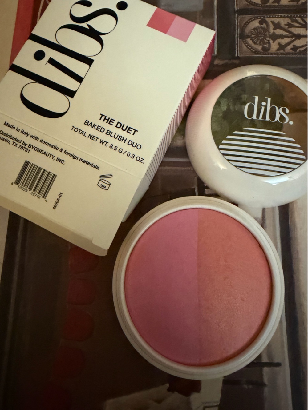 Dibs The Duet Baked Blush Duo - Pop Star (Pink & Peach)